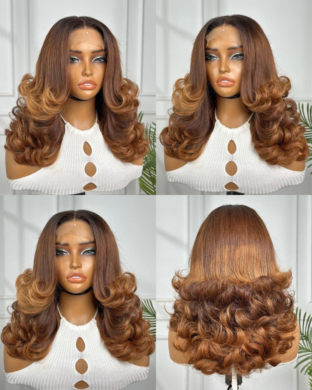 14" Layered Bouncy with 5 x 5 Closure