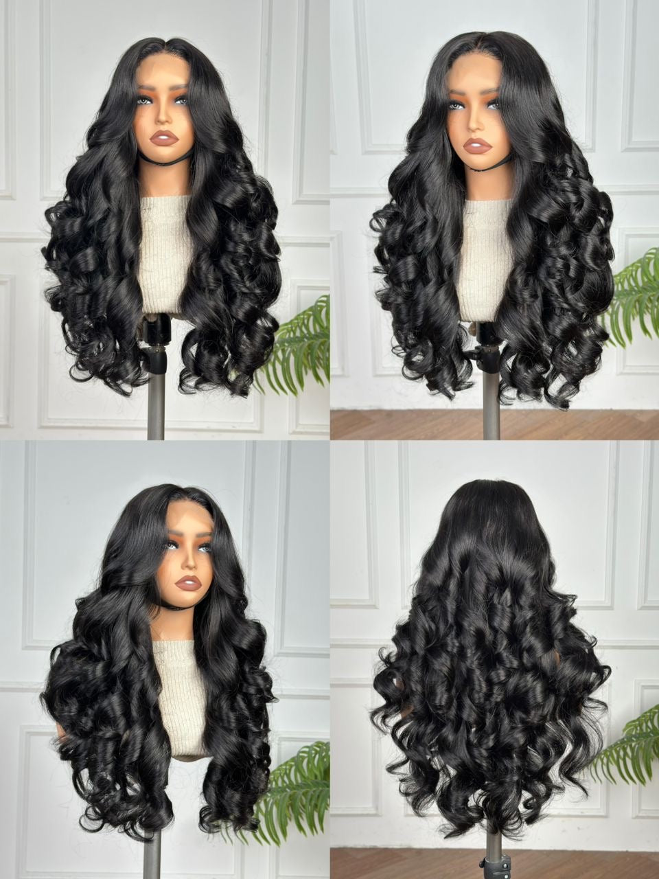 24" Rose Wavy with 5 x 5 Closure