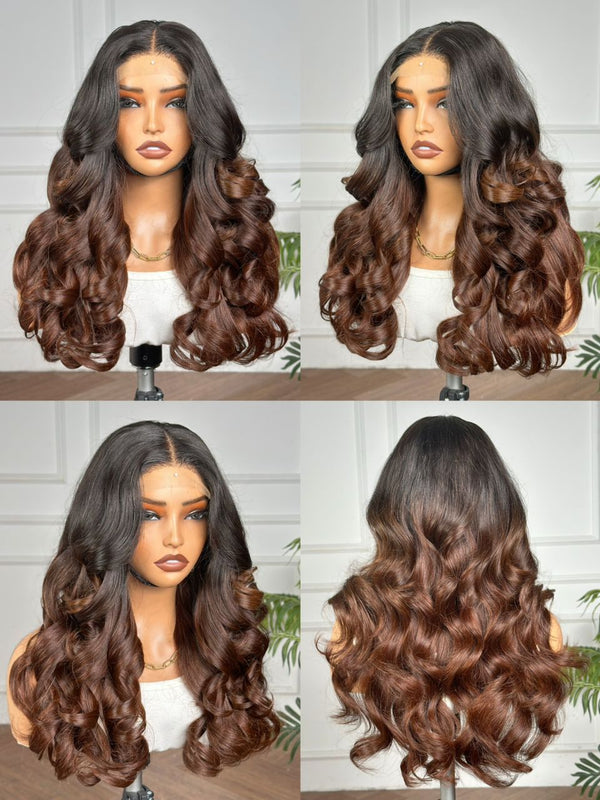 18" Two-toned Bodywave with 5 x 5 Closure