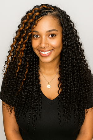 Bundled Pure Virgin Italy Curly / 100 grams (HUMAN HAIR BULK, USE THE ABOVE BULK TO ACHIEVE THIS STYLE)