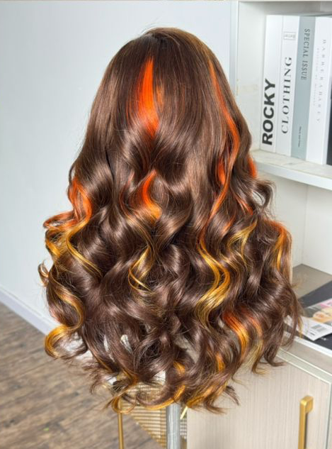 Sunset Glow Bouncy Wig – 4x4 Closure | 20"
