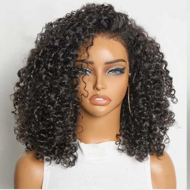 14" 4C Hairline Frontal Curly Wig