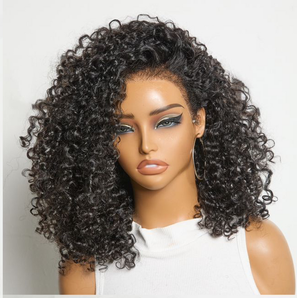 14" 4C Hairline Frontal Curly Wig