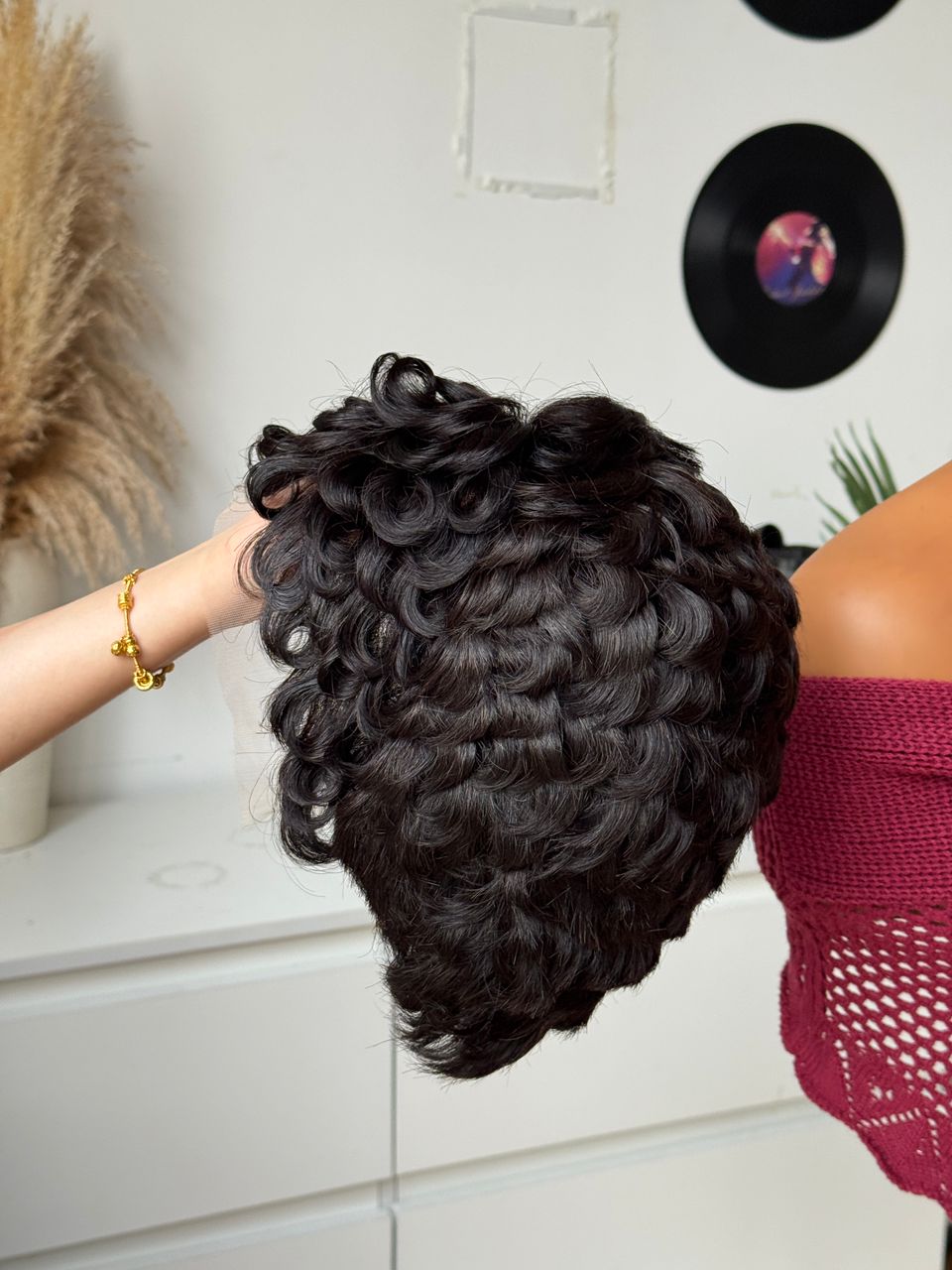 Finger Wave Glueless Frontal Wig