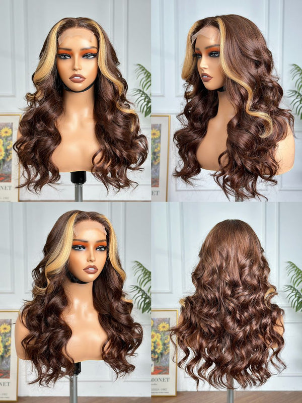 Isla Highlight Bouncy™ – 18″ 4×4 Lace Closure Wig