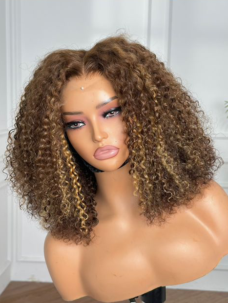 Aurora Deep Curl 5×5 Lace Wig