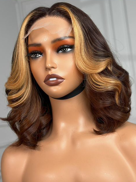 Color Bouncy 4×4 Lace Wig