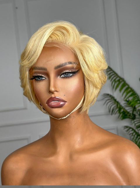 Luna Blonde Pixie™ – 6″ Lace Front Wig