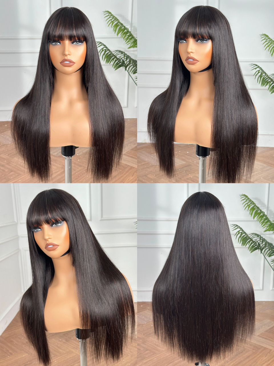 Ava Sleek Fringe™ – 20″ Glueless Straight Wig