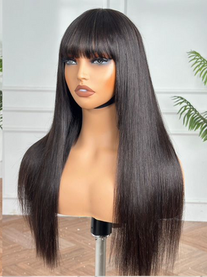 Ava Sleek Fringe™ – 20″ Glueless Straight Wig