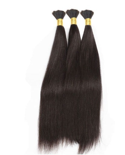 100% Human Hair Curly Bulk -- Pure Virgin Italy
