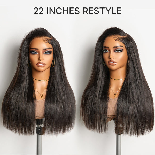 180% / 250% Density Bone Straight with Baby Hair PartingMax Glueless 7x6 Closure HD Lace Wig Pre-Cut Lace